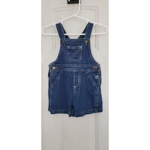 Baby Faded Glory Denim Shortalls Size 6-9 Months